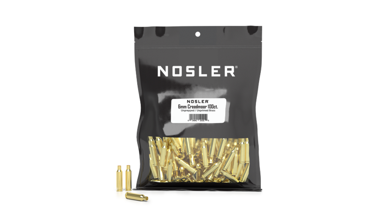 Nosler Brass - 6mm Creedmoor (100 ct) Bulk Brass Bag 10192