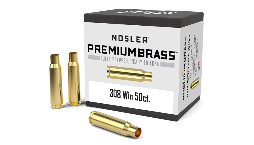 Nosler Premium Brass Box - 308 Win (50ct) 10225