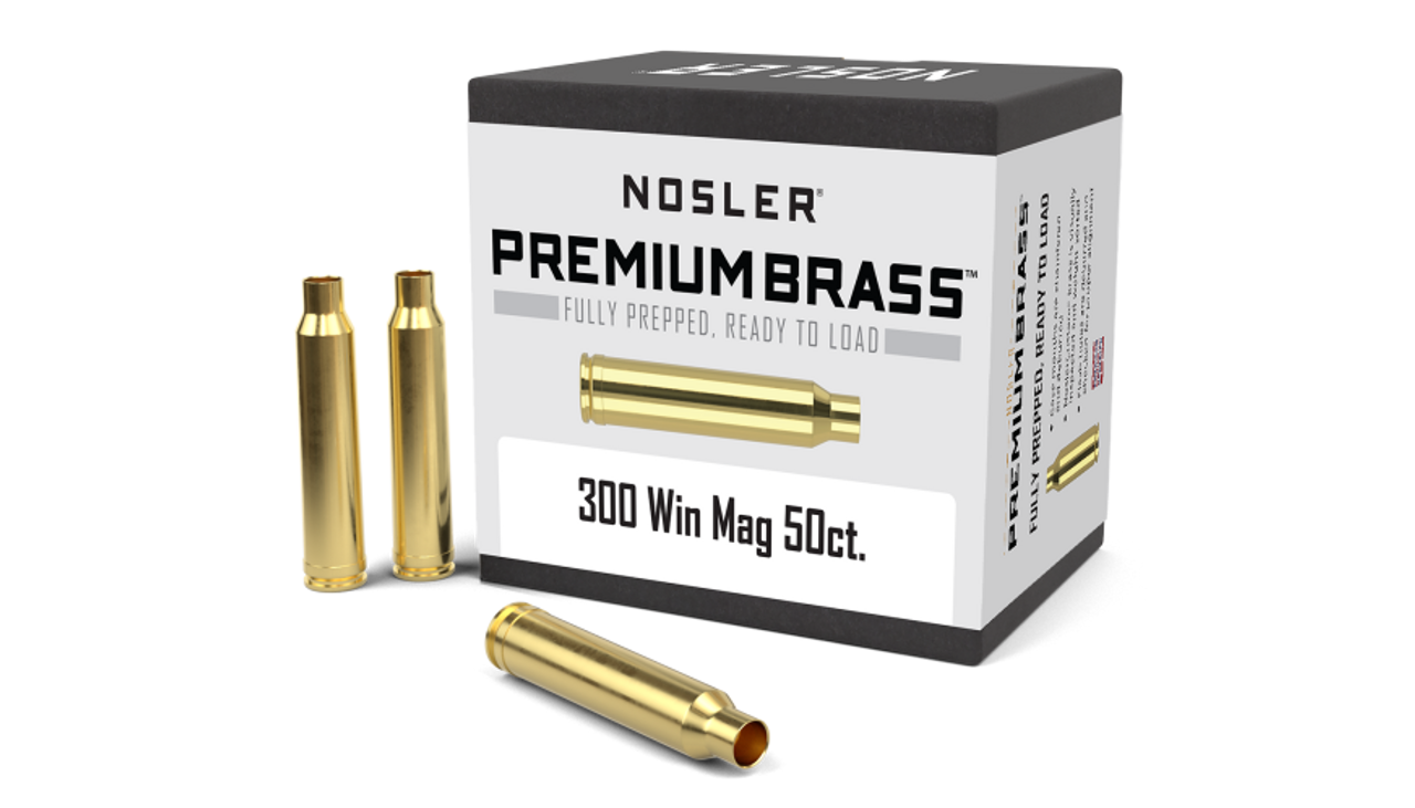 Nosler Premium Brass Box - 300 Win Mag (50ct) 10227