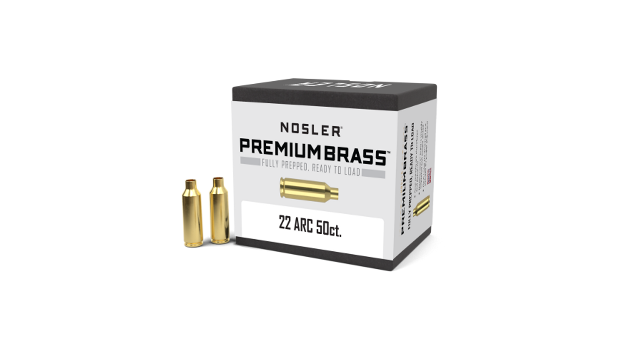 Nosler Premium Brass Box - 22 ARC (50ct) 10270