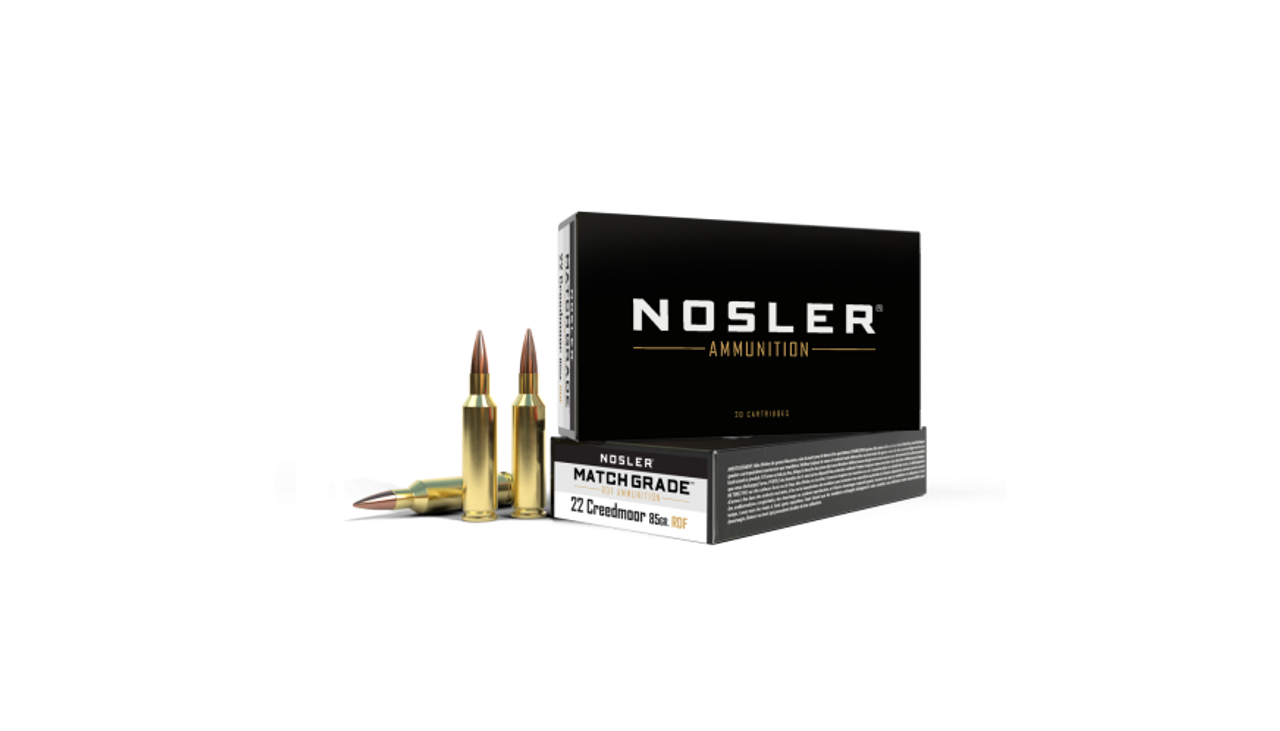 Nosler Match Grade MGA - 22 Creedmoor 85g RDF HPBT (20ct) Ammunition 51297