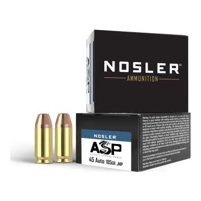 Nosler Assured Stopping Power (ASP) Handgun ASP - 45 ACP 185g HG JHP (20ct) Ammunition 51278