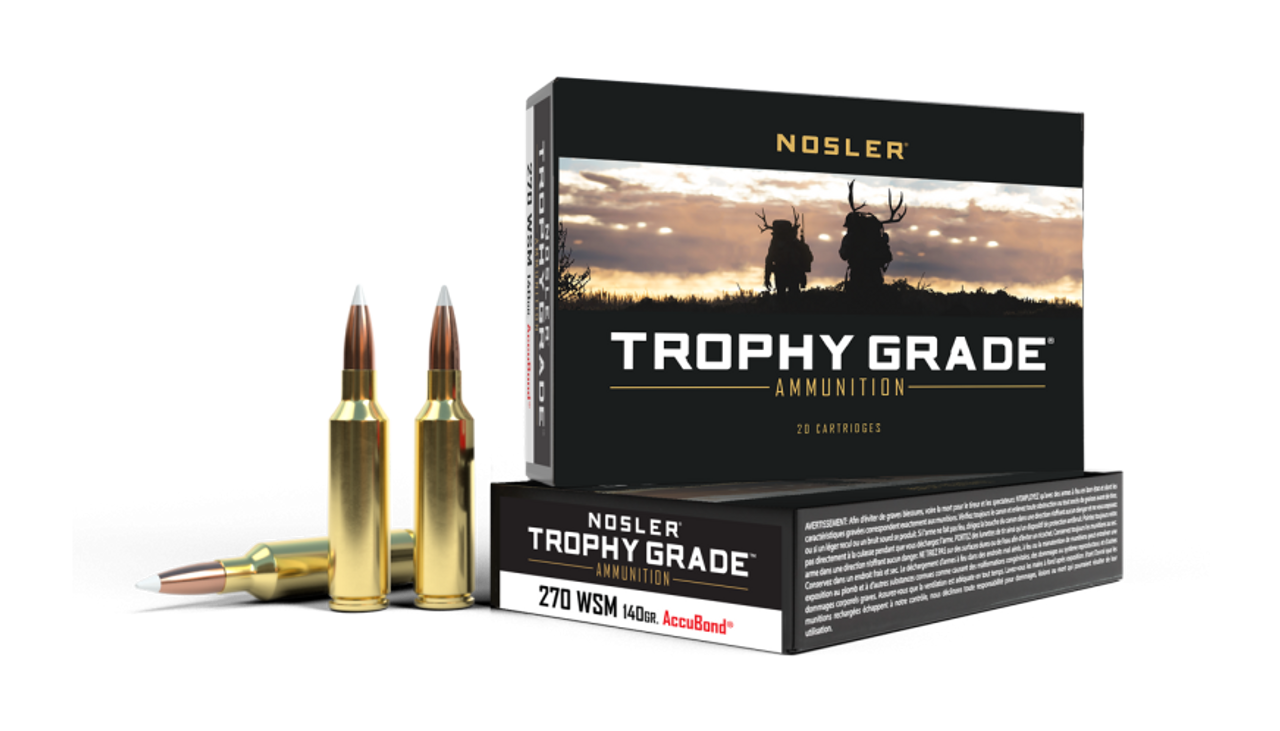 Nosler Trophy Grade TGA - 270 WSM 140g AB SP (20ct) Ammunition 60030