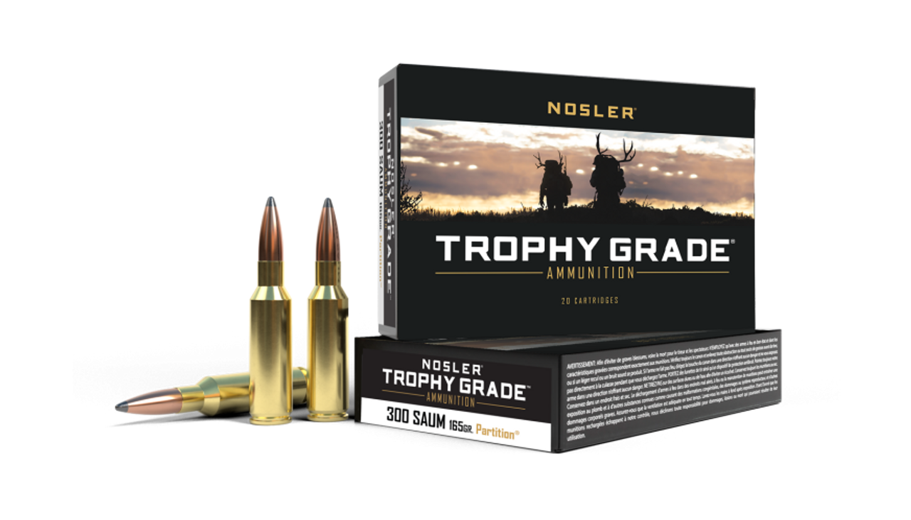 Nosler Trophy Grade TGA - 300 SAUM 165g PT SP (20ct) Ammunition 60061