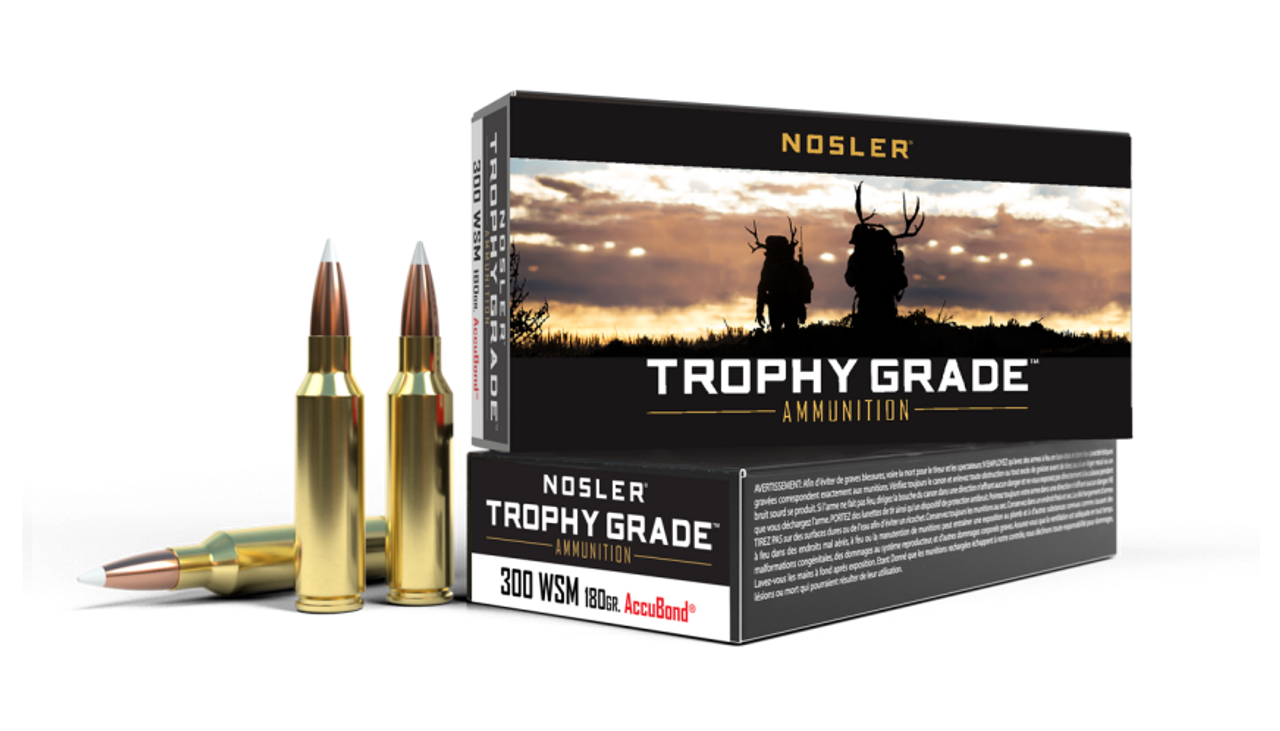 Nosler Trophy Grade TGA - 300 WSM 180g AB SP (20ct) Ammunition 60063