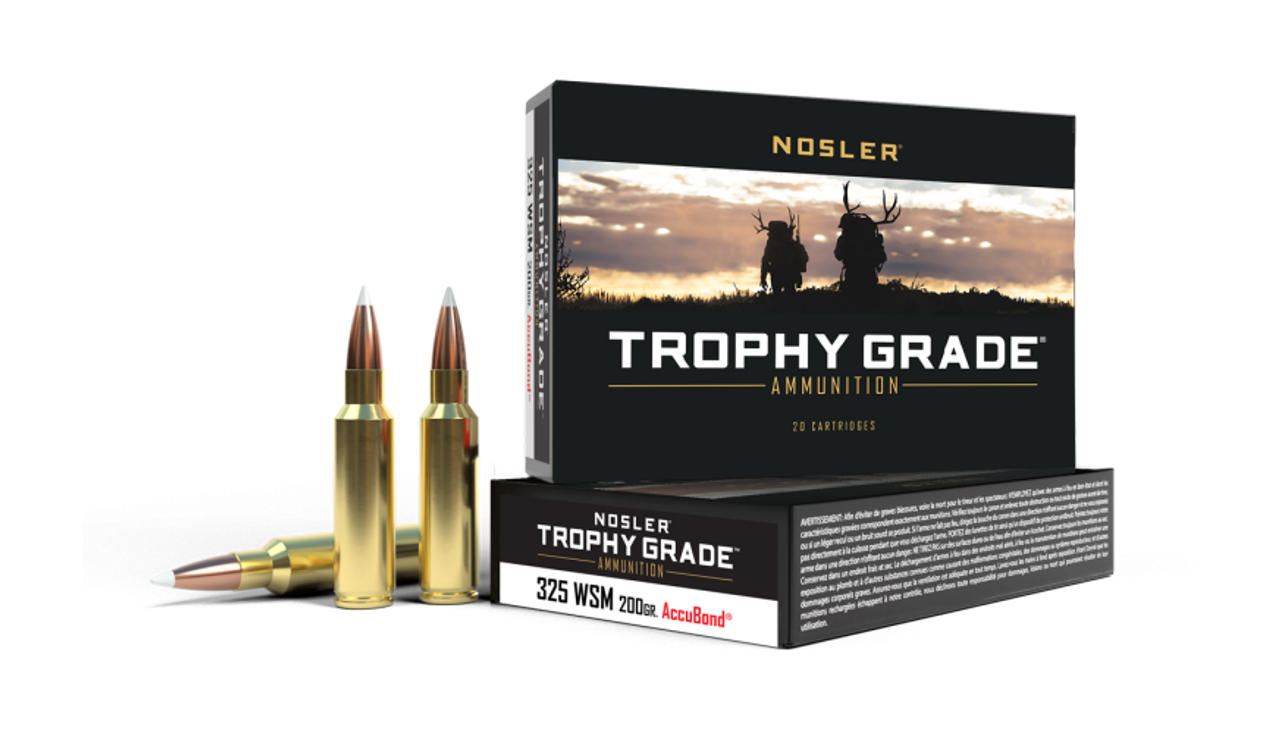 Nosler Trophy Grade TGA - 325 WSM 200g AB SP (20ct) Ammunition 60077