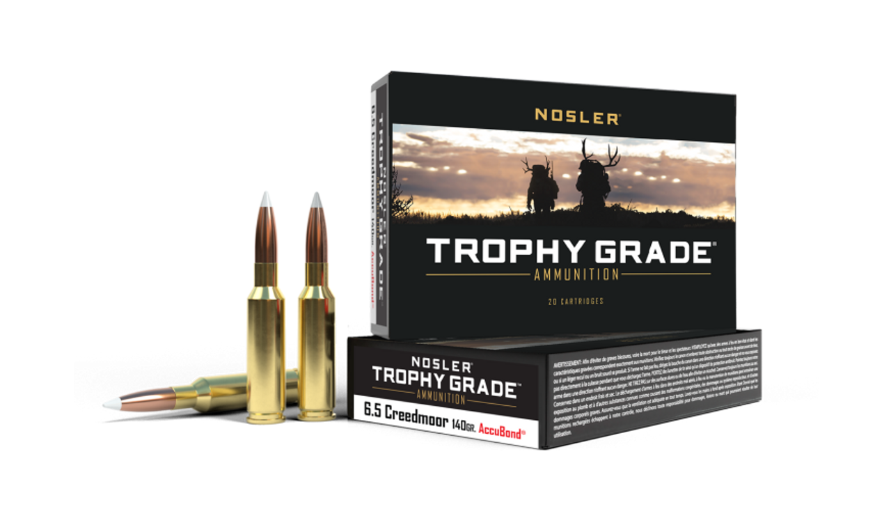 Nosler Trophy Grade TGA - 6.5mm Creedmoor 140g AB SP (20ct) Ammunition 60080