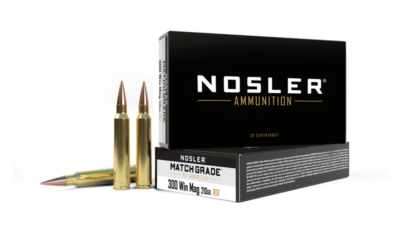 Nosler Match Grade MGA - 300 Win Mag 210g RDF HPBT (20ct) Ammunition 60158