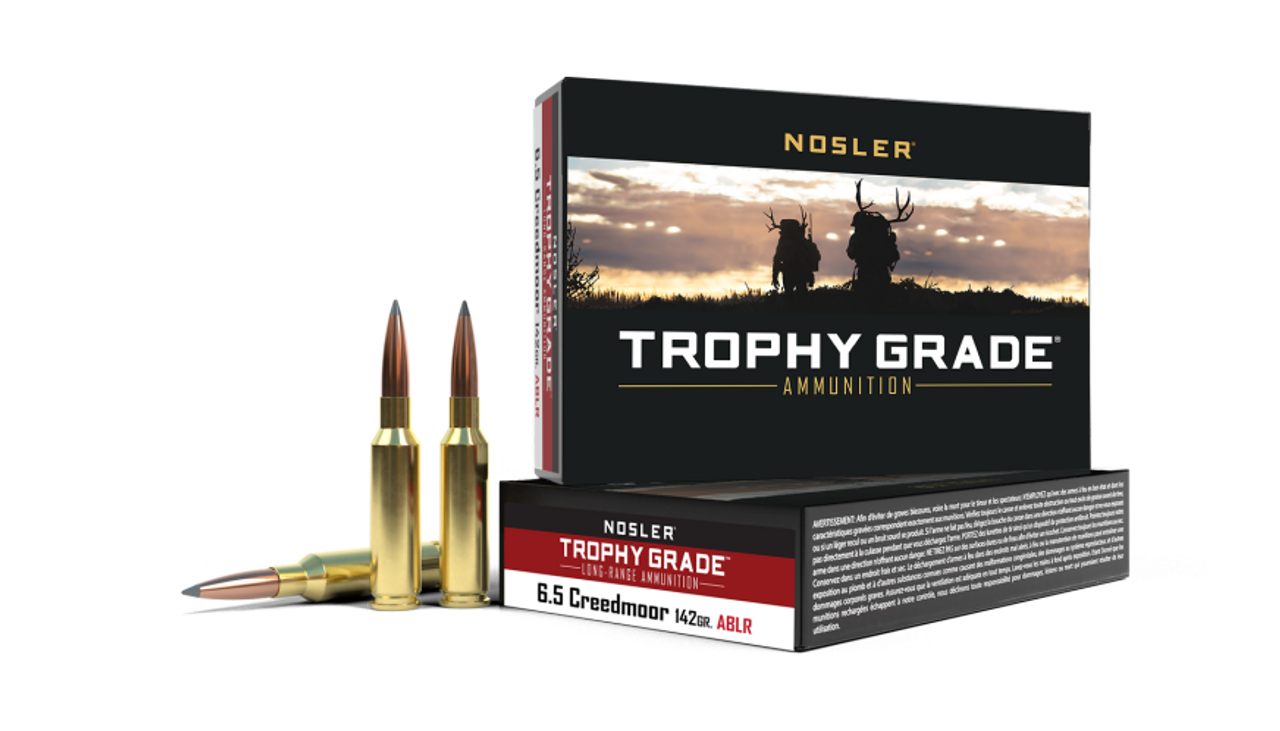 Nosler Trophy Grade (Long Range) TGA - 6.5mm Creedmoor 142g ABLR SP (20ct) Ammunition 60105