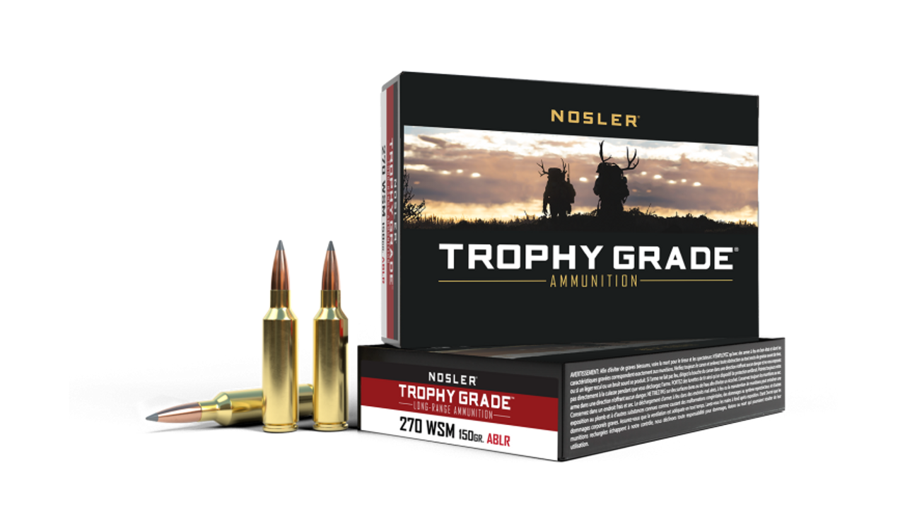 Nosler Trophy Grade (Long Range) TGA - 270 WSM 150g ABLR SP (20ct) Ammunition 60114