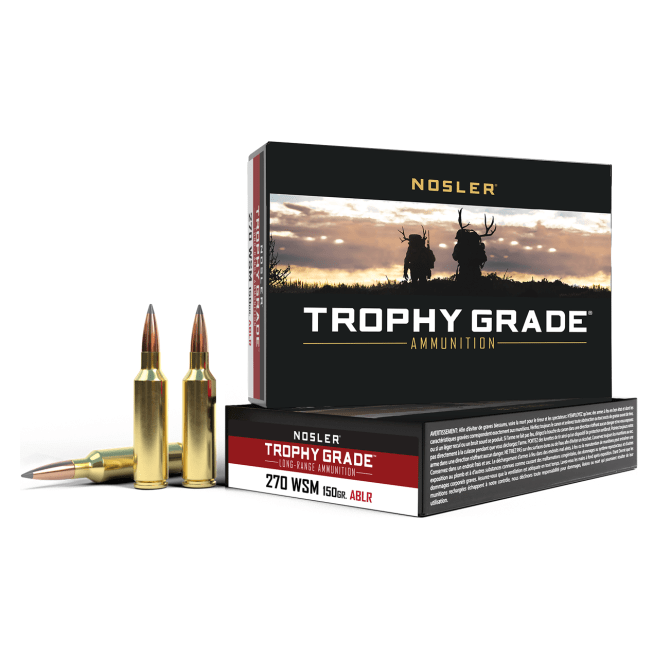 Nosler Trophy Grade (Long Range) TGA - 270 WSM 150g ABLR SP (20ct) Ammunition 60114