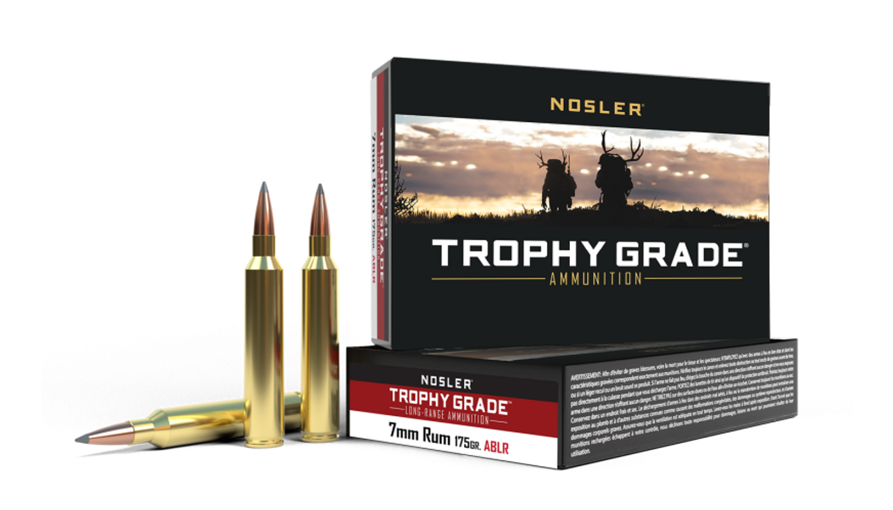 Nosler Trophy Grade (Long Range) TGA - 7mm RUM 175g ABLR SP (20ct) Ammunition 60120