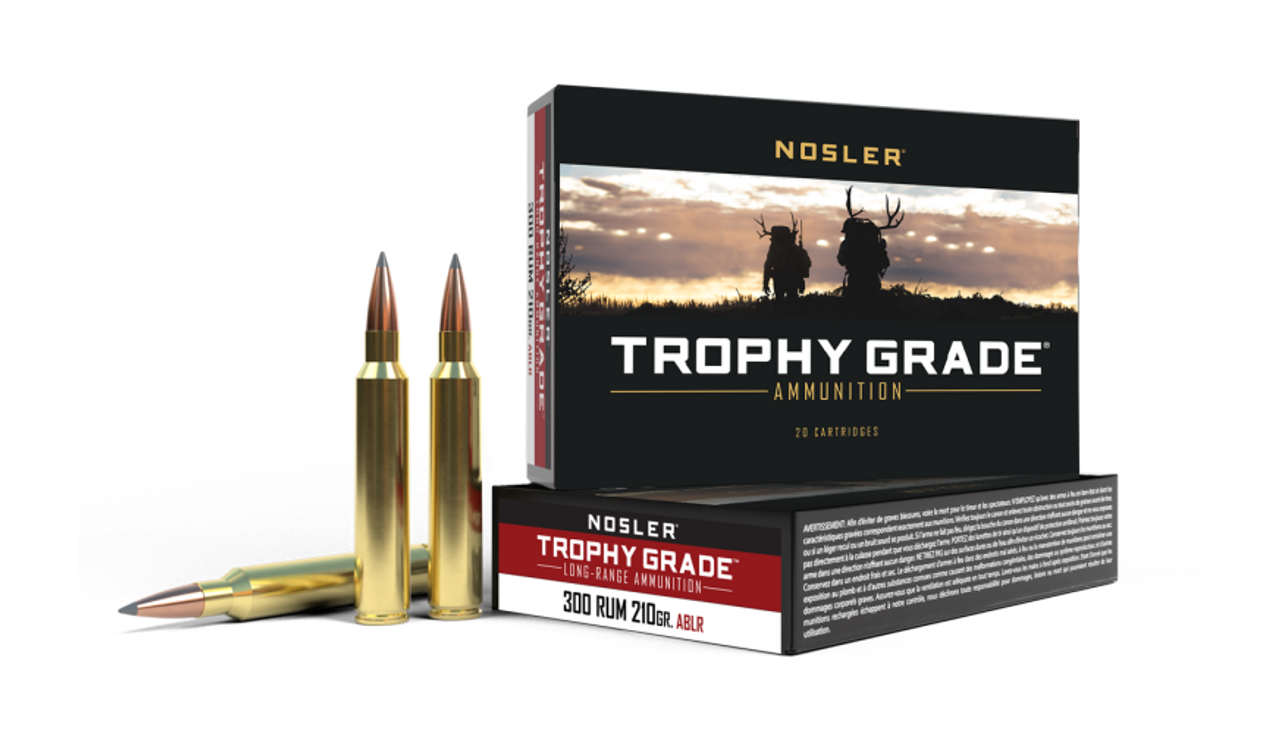 Nosler Trophy Grade (Long Range) TGA - 300 RUM 210g ABLR SP (20ct) Ammunition 60129