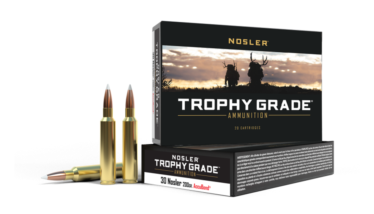 Nosler Trophy Grade TGA - 30 Nosler 200g AB SP (20ct) Ammunition 61012