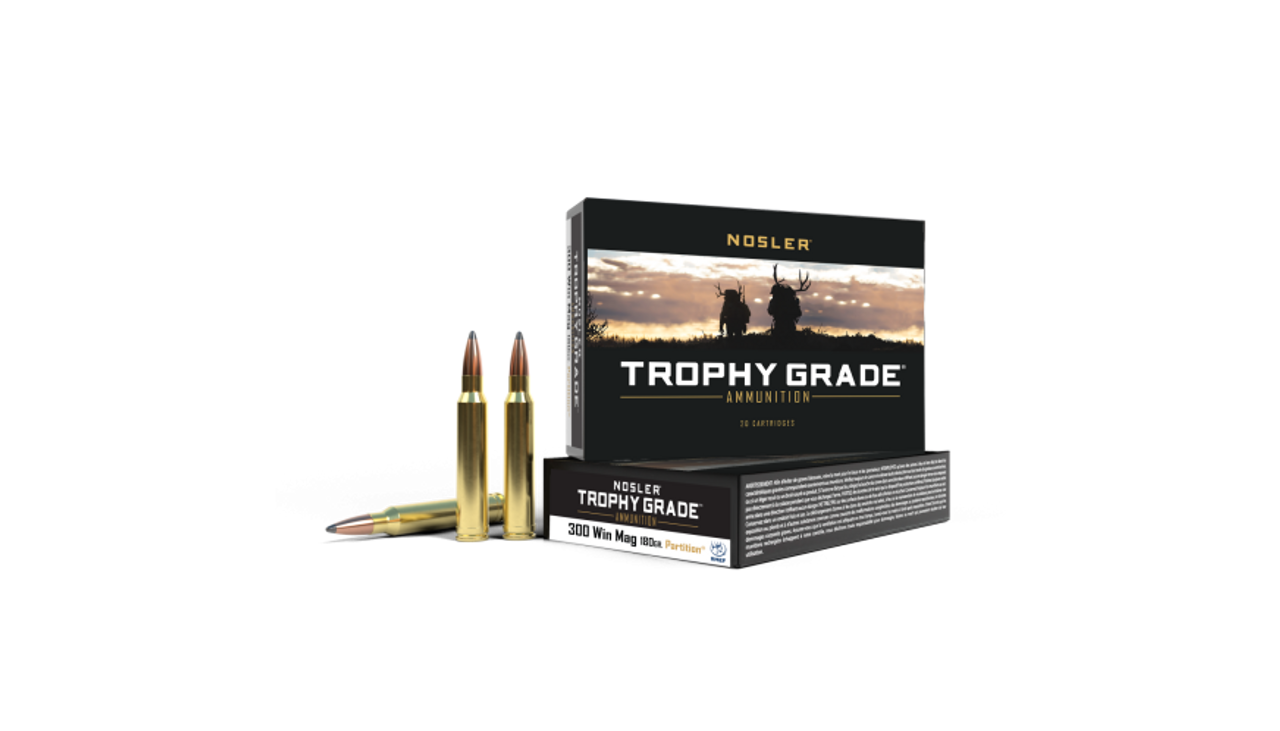 Nosler Trophy Grade TGA - 300 Win Mag 180g PT SP (20ct) Ammunition 61056