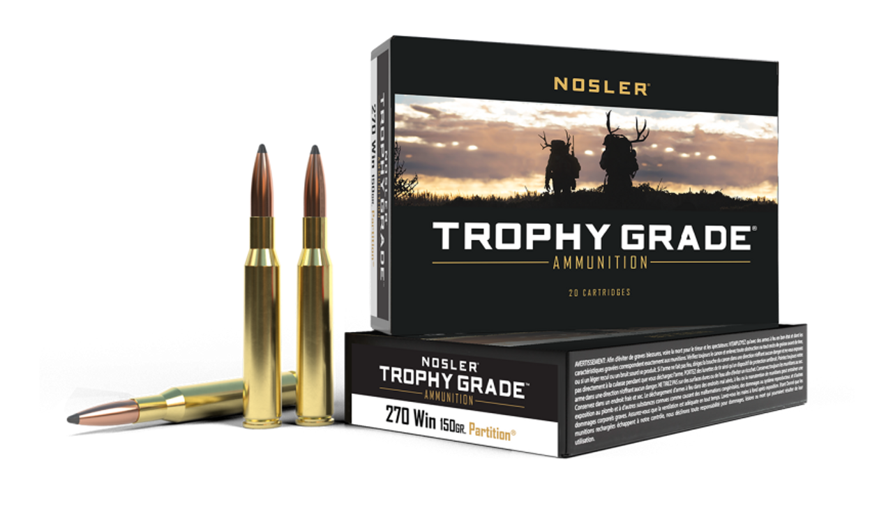 Nosler Trophy Grade TGA - 270 Win 150g PT SP (20ct) Ammunition 61235