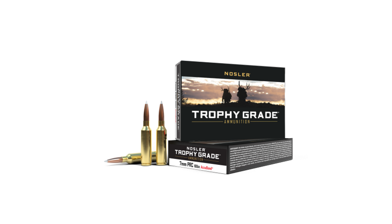 Nosler Trophy Grade TGA - 7mm PRC 160g AB (20ct) Ammunition 61242