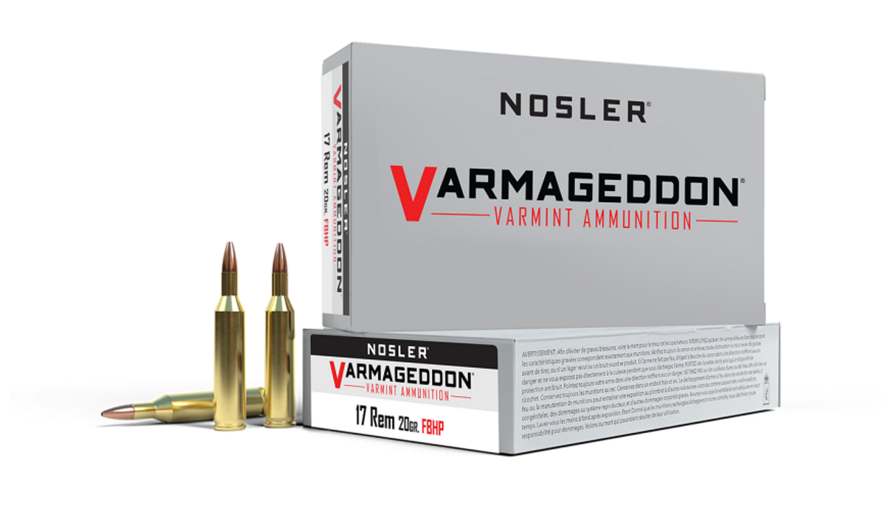 Nosler Varmageddon VGA - 17 Rem 20g VG HPFB (20ct) Ammunition 65100