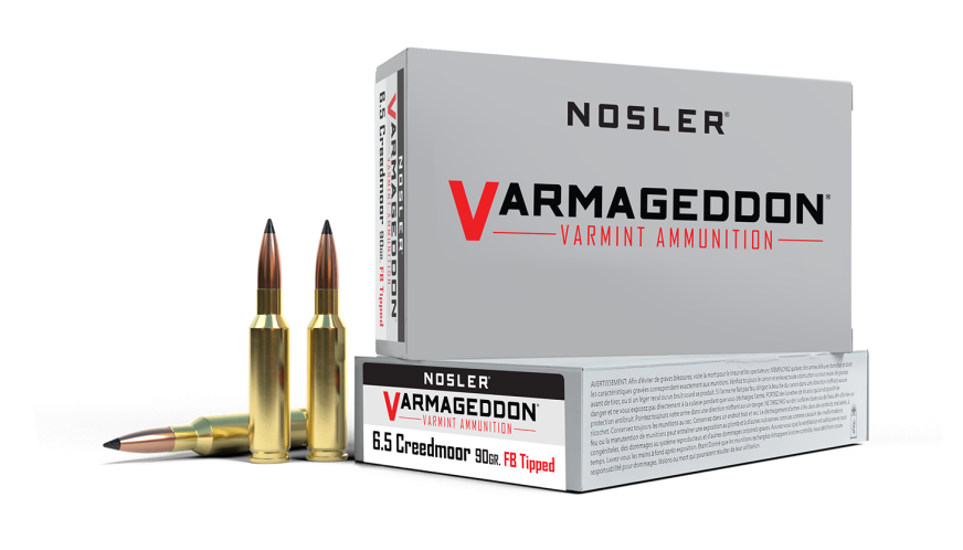 Nosler Varmageddon VGA - 6.5mm Creedmoor 90g VG FBT (20ct) Ammunition 65175