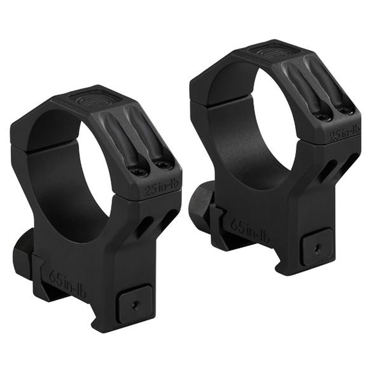 Sig Sauer Alpha6 Scope Ring Set 35mm X-High Profile 1.25 in AL Matte Blk SOA65004