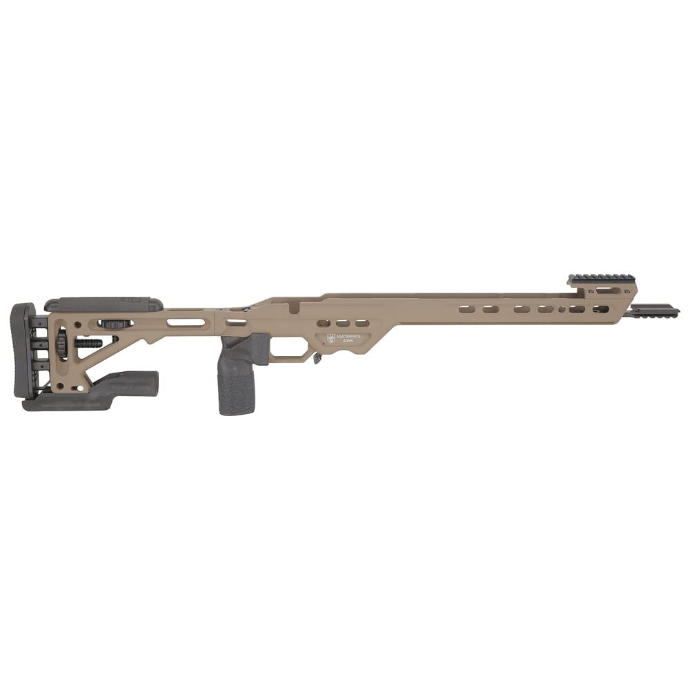 Masterpiece Arms Tikka  SA RH Flat Dark Earth Competition Chassis COMPCHASSISTIKSA-FDE-RH-21