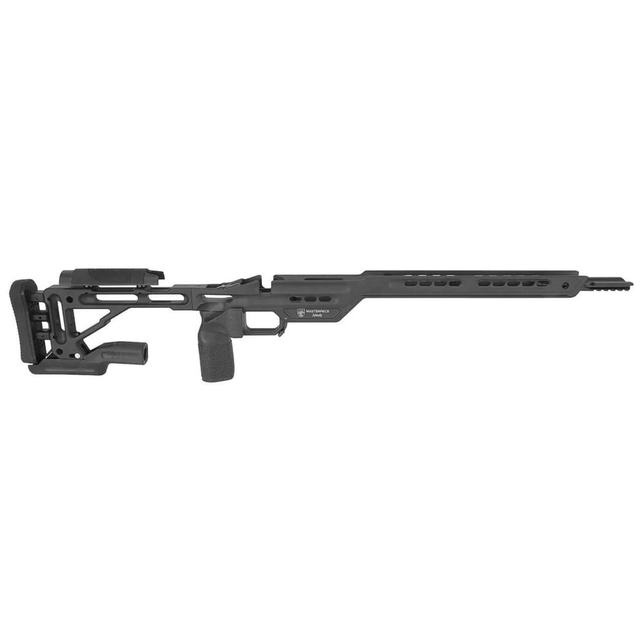 Masterpiece Arms Remington LA RH Flat Dark Earth Hybrid Chassis HYBCHASSISREMLA-FDE-RH-21
