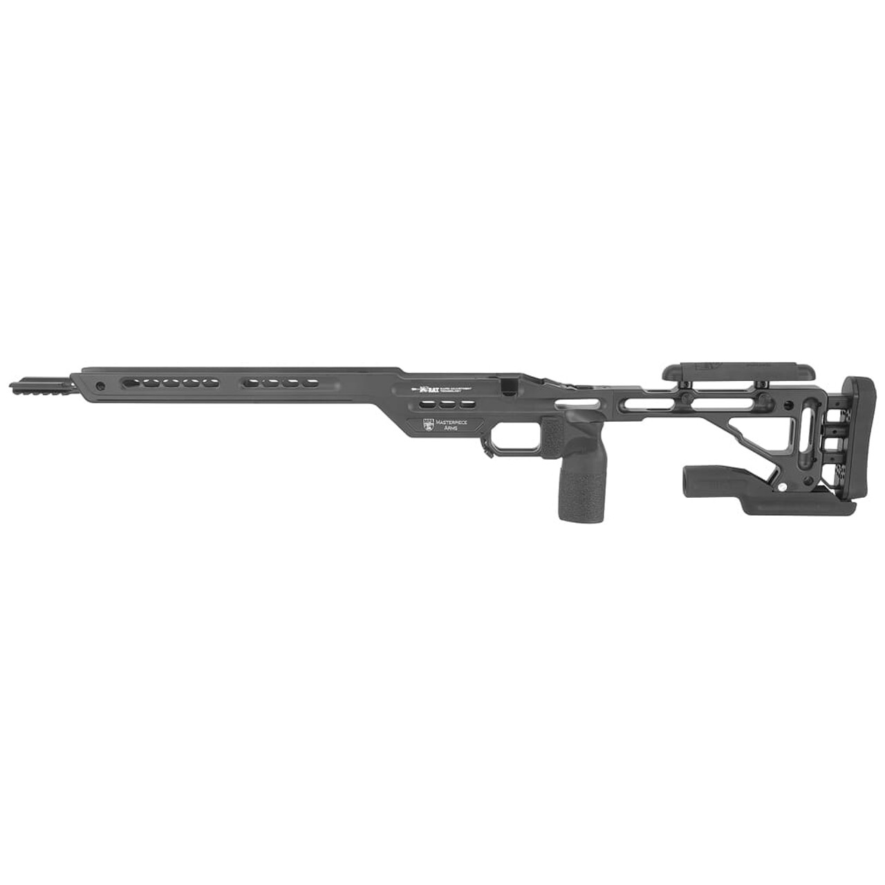 Masterpiece Arms Remington SA LH Black Hybrid Chassis HYBCHASSISREMSA-BLK-LH-21