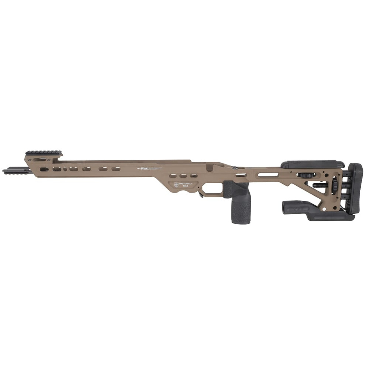 Masterpiece Arms Remington LA LH Flat Dark Earth Competition Chassis COMPCHASSISREMLA-FDE-LH-21