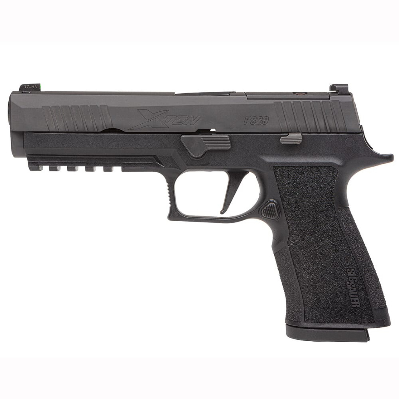 Sig Sauer P320 10mm 5in X-Series Blk Striker X-Ray 3 Mod Poly X Grip (2) 10rd Steel Mag Optic Ready Rail 320X5-10-BXR3-R2-10