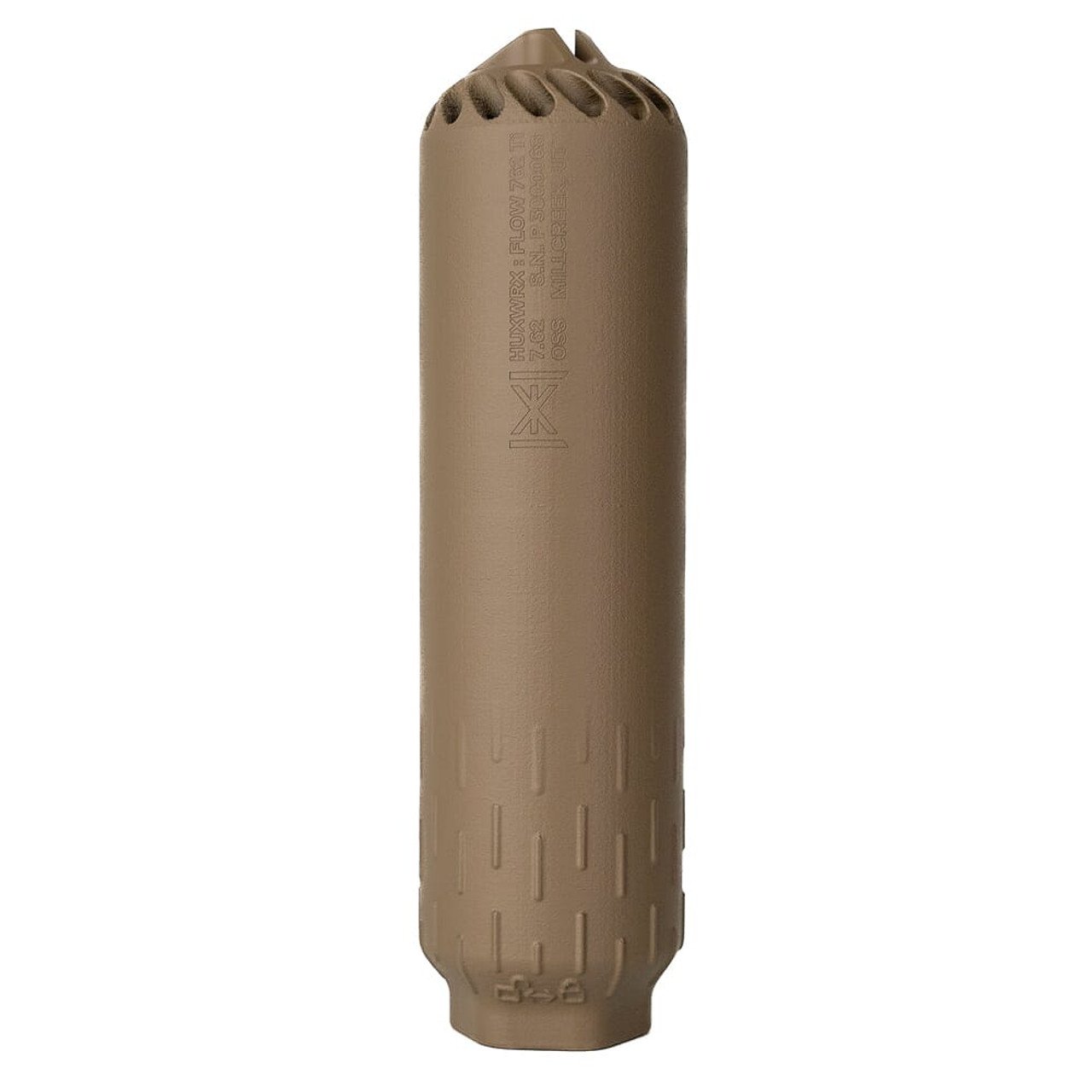 HUXWRX Flow 762 TI Suppressor, FDE Finish, 2548