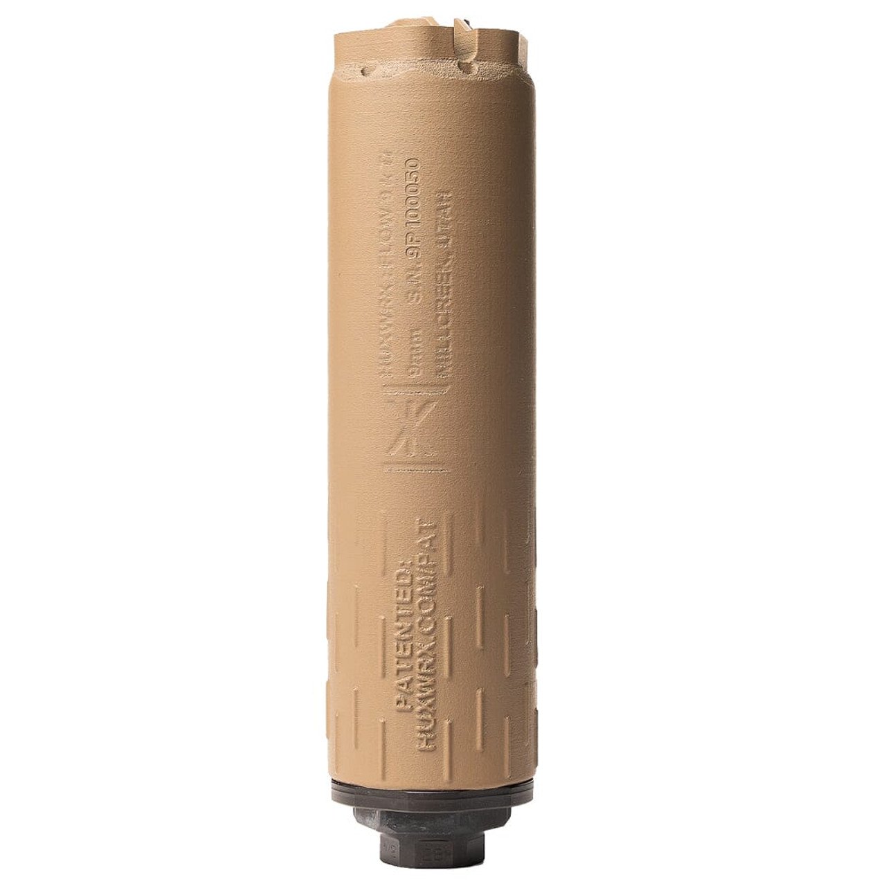 HUXWRX Flow 9K TI Suppressor, FDE Finish 3475