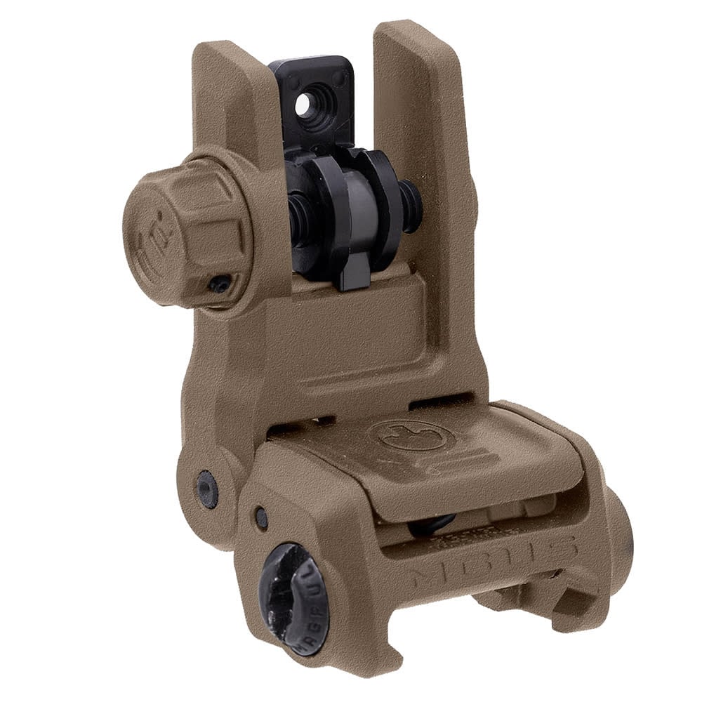 Magpul MBUS-3 Flip-Up Polymer Rear Sight for Picatinny Rail, FDE MAG1167FDE