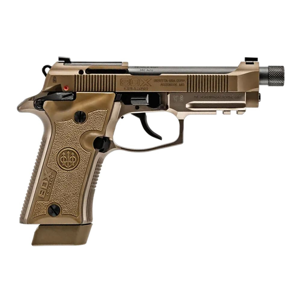 Beretta 80X Cheetah Tactical Desert w/ Threaded Barrel FDE .380