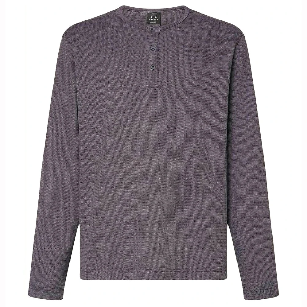 Oakley All Day Waffle LS Henley Uniform Gray Shirt XL FOA406172-25NXL