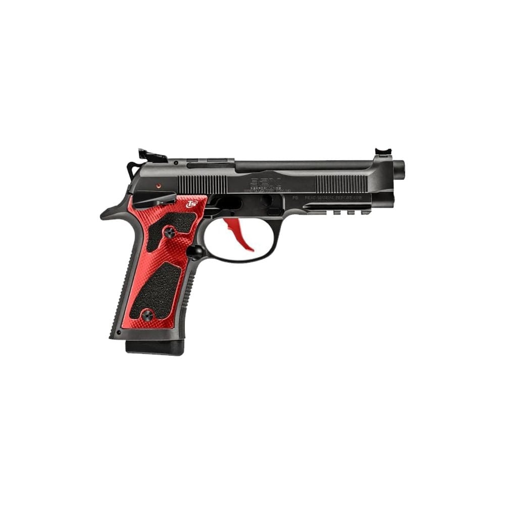 Beretta 92X Performance Carry Optic Dark Nistan Red Accents 9x19mm 4.9" Bbl SA/DA Pistol w/2 18 Mags J92XPCORD18