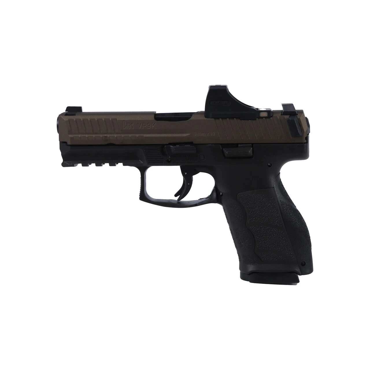 HK VP9A1 K 9mm 4" Bbl Optics Equipped SCS Midnight Bronze Pistol w/(2) 10rd Mags 81001306