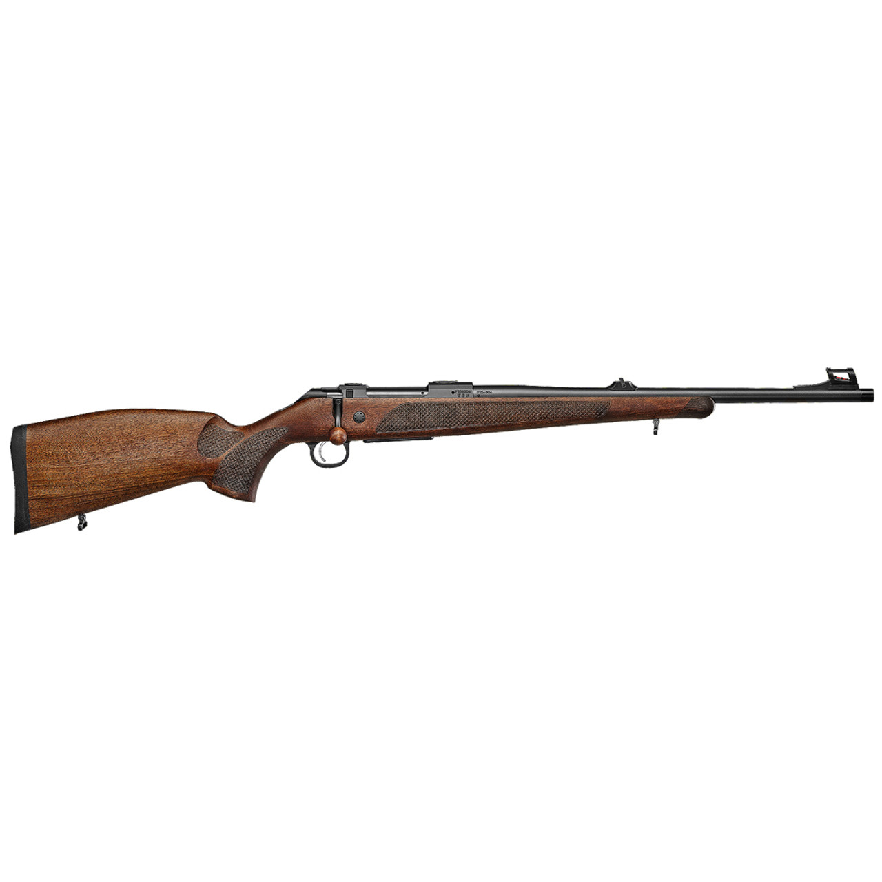 CZ-USA 600 Plus Lux .308 Win 5rd 20" Bbl M15x1 Drilled & Tapped Walnut Stock Rifle Fiber Optic Front/Adj Rear Sights Walnut Bolt Knob 07307