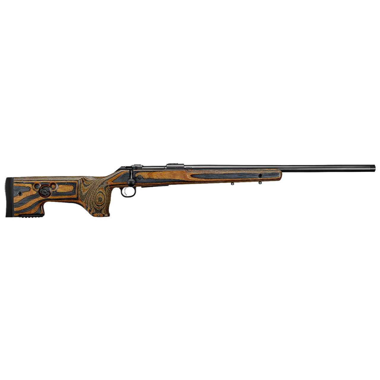 CZ-USA 600 Plus Range 6cm 5rd 24" Bbl 5/8x24 Drilled & Tapped Grey/Brown Laminate Stock Adjustable Comb Rifle 07514