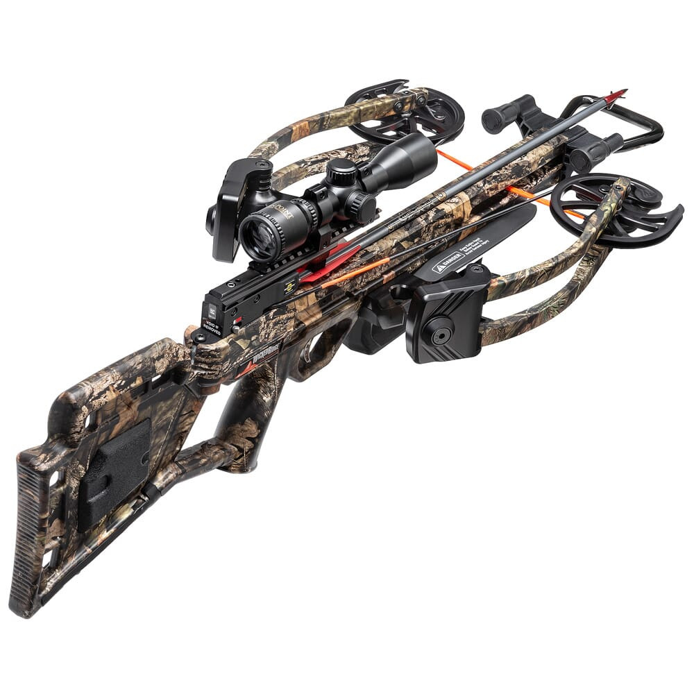 Wicked Ridge USED RDX 400 Mossy Oak Country Crossbow w/Rope-Sled and Mulit-Line Scope WR19060-5534 - Great Condition - Missing Bolts UA4421