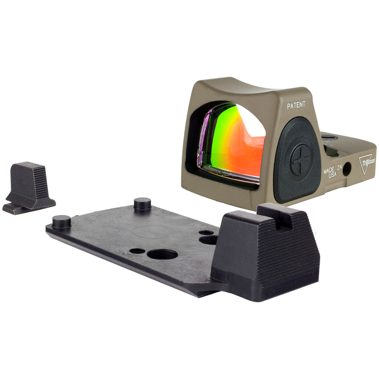 Trijicon Dual Defense&trade; Kit FDE RMR&reg; Type 2 with M17/18 Mount w/ Integrated noTritium optic height sights RM06-C-700815