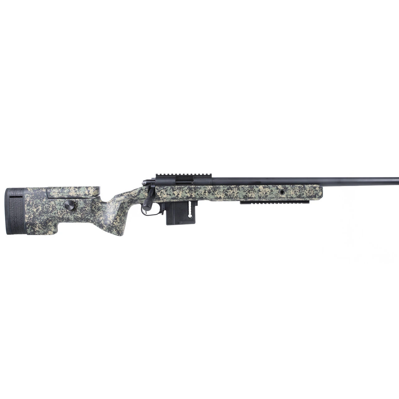 Vudoo Gun Works Gen2 Ravage McMillan U-1 .22 LR 22" Bbl Bartlein MTU 1/2-28 BA Hawkins M5 DBM 510 v2 Elite Hunter RAV-V22-RH-BLK-22TBS-U1-OBW