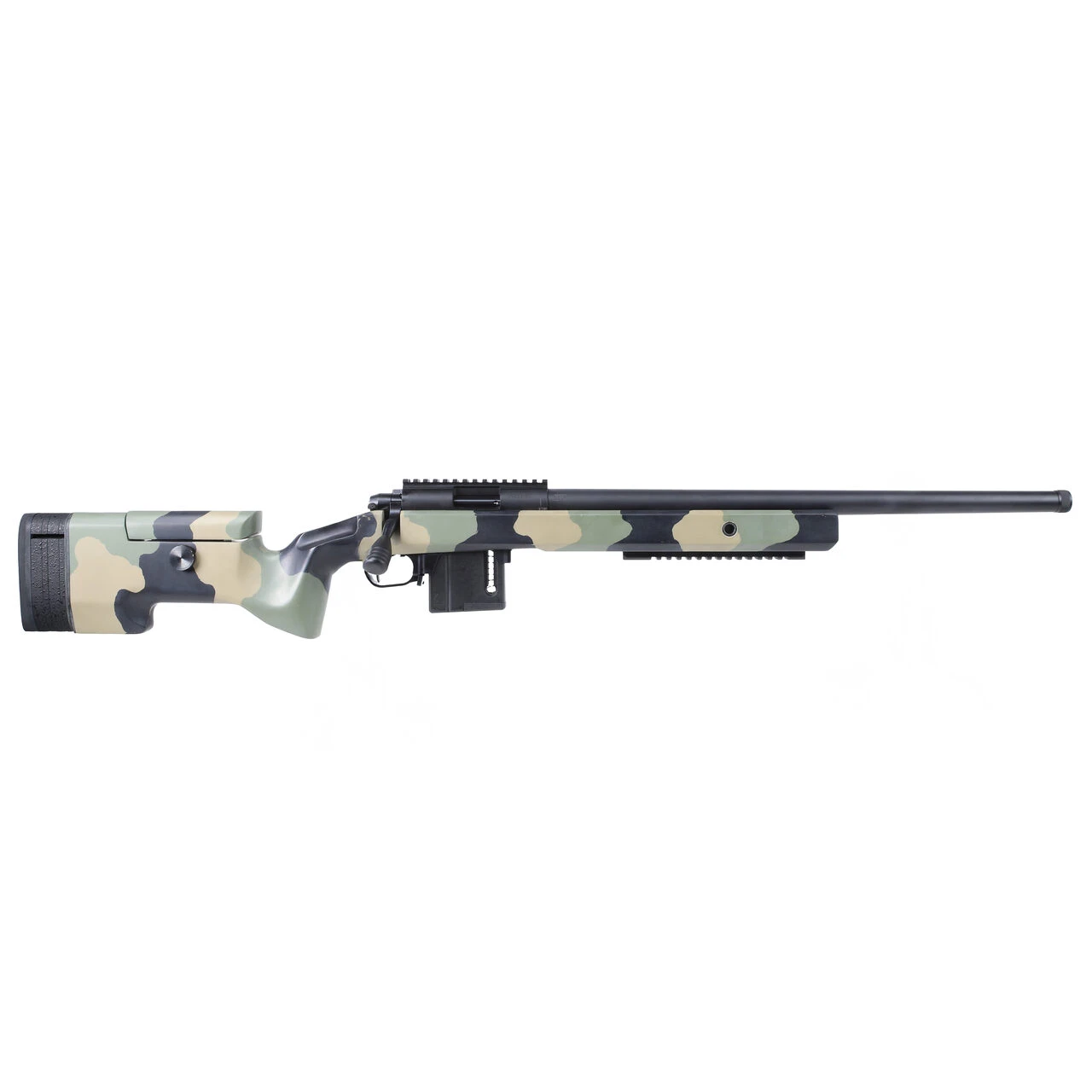 Vudoo Gun Works Gen2 McMillan U-1 .22 LR 22" Bbl Bart MTU 1/2-28 20MOA 510 v2 Elite H M5 DBM Rem SA Bottom Metal  RAV-V22-RH-BLK-22TBS-U1-VCAM