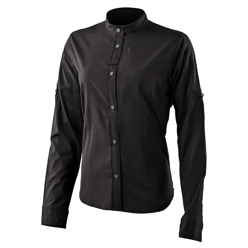 Beretta Women's EVAD Flex Long Sleeve Button-Down Shirt Black LD571T23340999