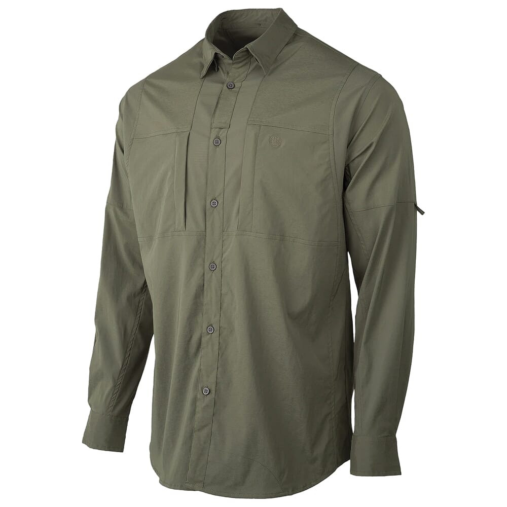Beretta TKAD Flex Long Sleeve Button-Down Shirt Black 3XL