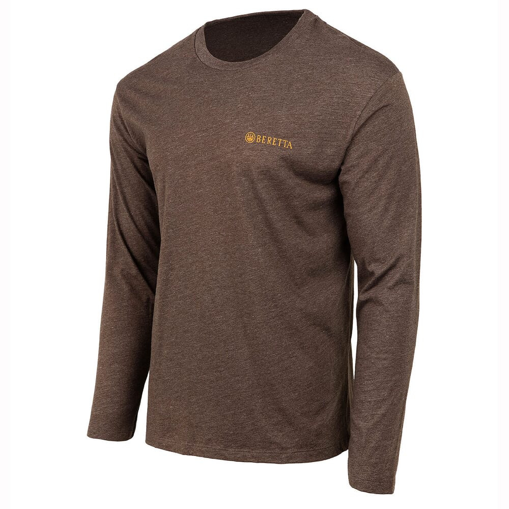 Beretta Wing Drop Long Sleeve T-Shirt Brown TS231T18900815