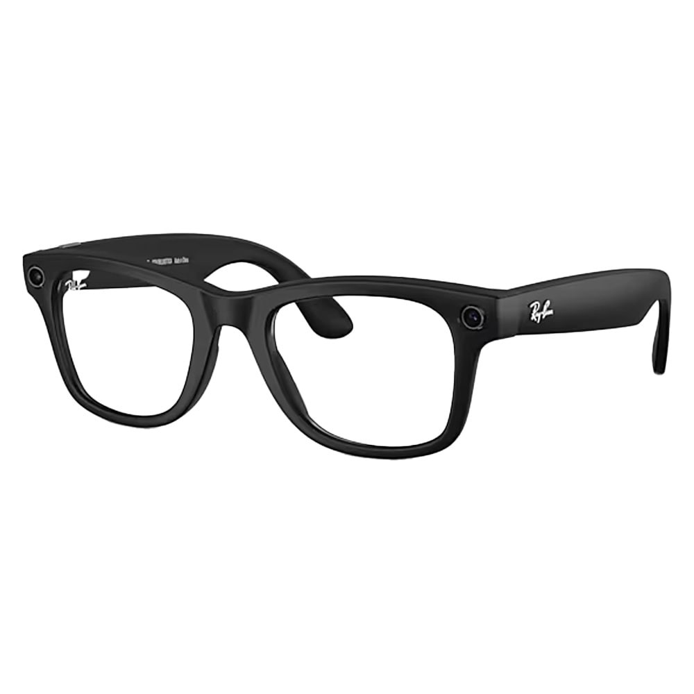 Ray-Ban Meta Wayfarer L Matte Black Clear 0RW4012-601SSB-53