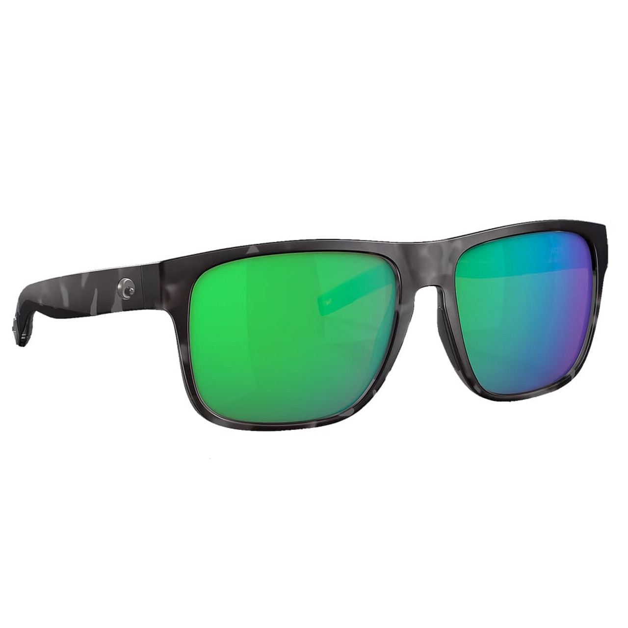 Costa Spearo XL Tiger Shark Frame Sunglasses w/Green Mirror 580P Lenses 06S9013-90131359
