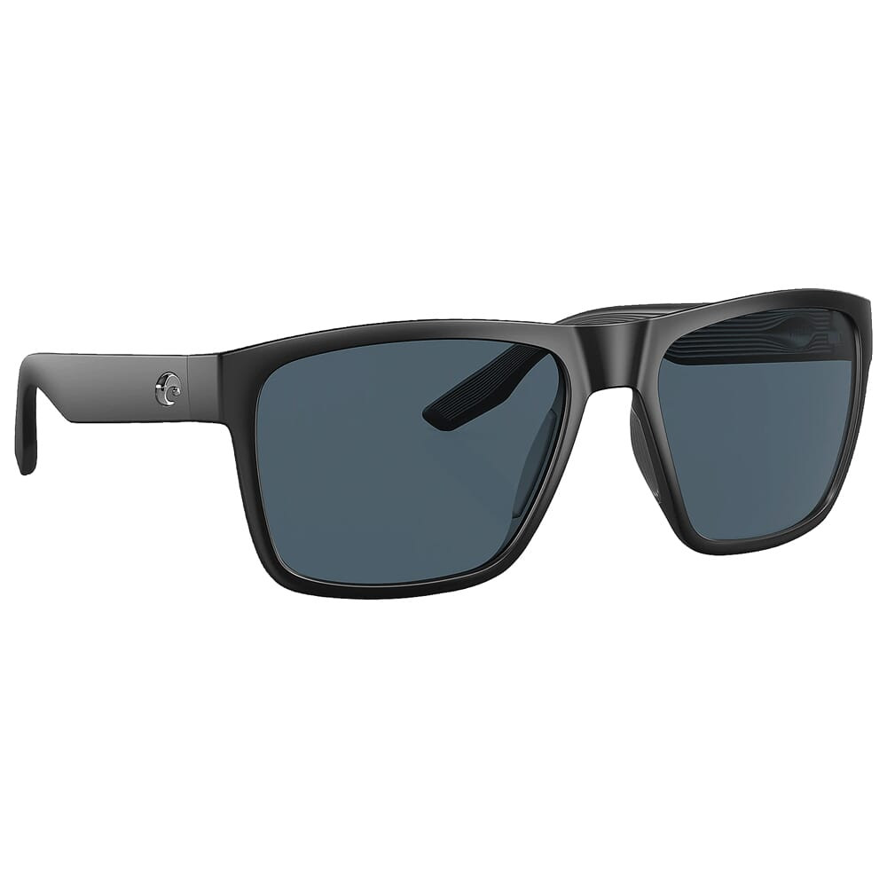 Costa Paunch XL Matte Black Frame Sunglasses w/Blue Mirror 580G