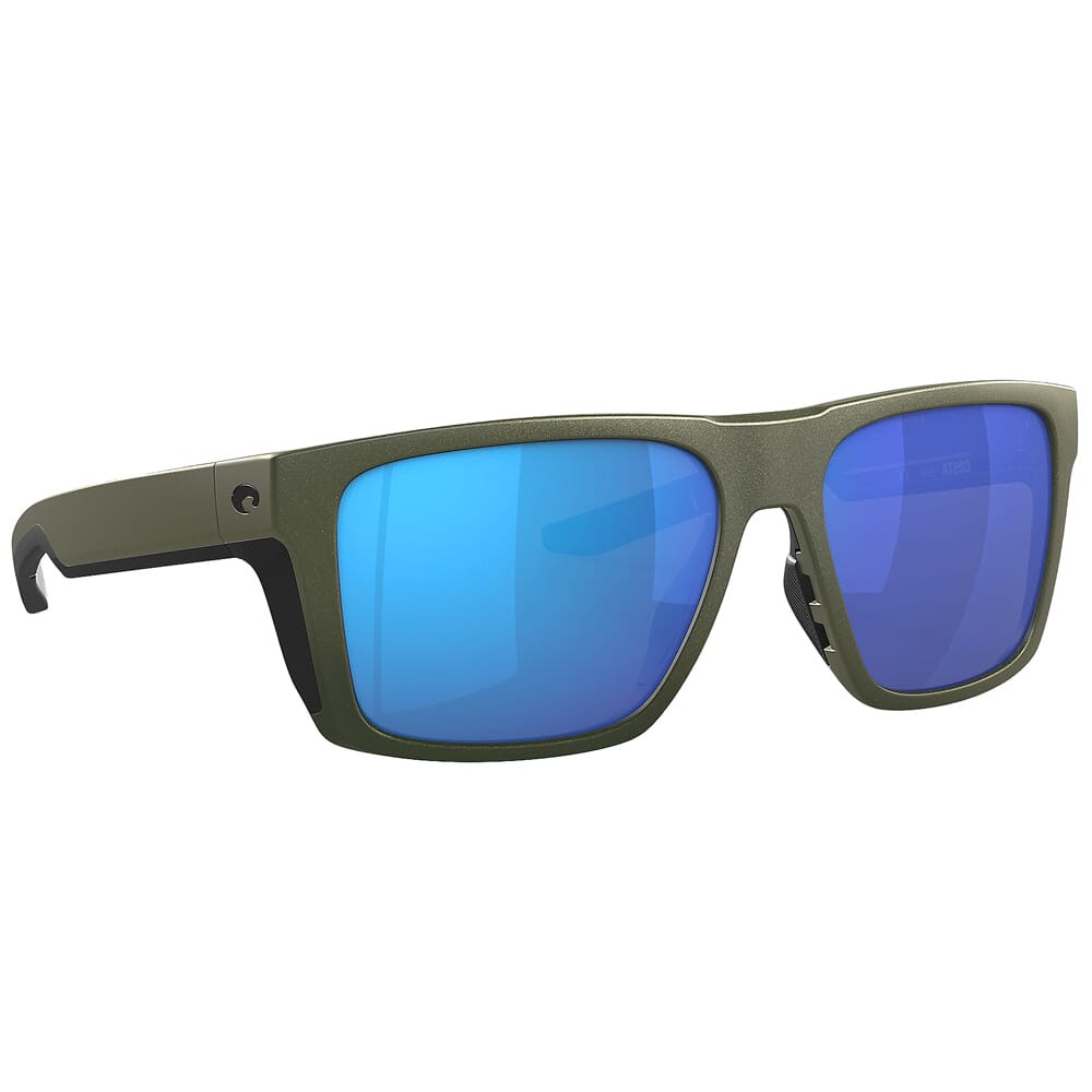 Costa Lido Moss Metallic Sunglasses w/Green Mirror 580G Lenses