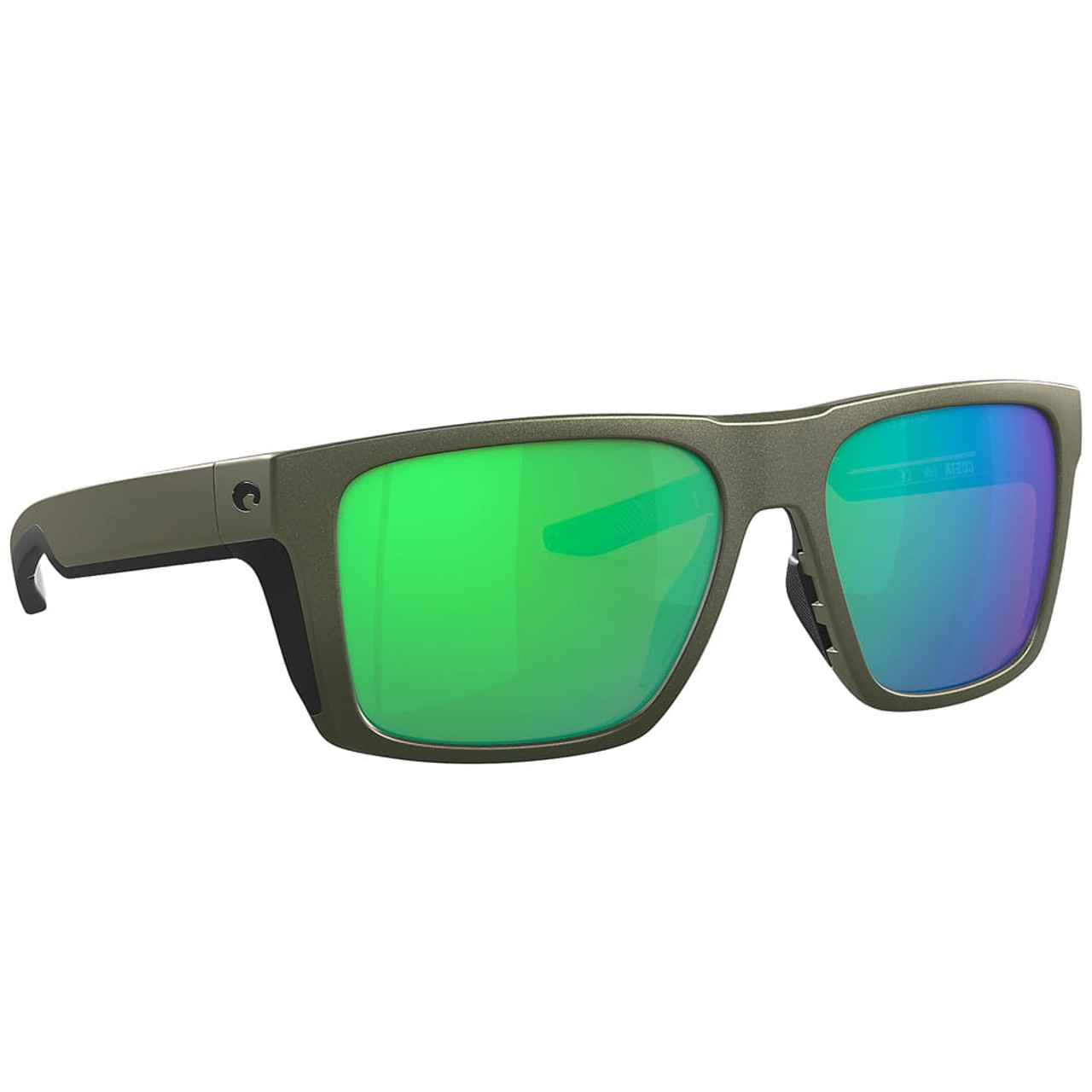 Costa Lido Moss Metallic Sunglasses w/Green Mirror 580G Lenses 06S9104-91041057